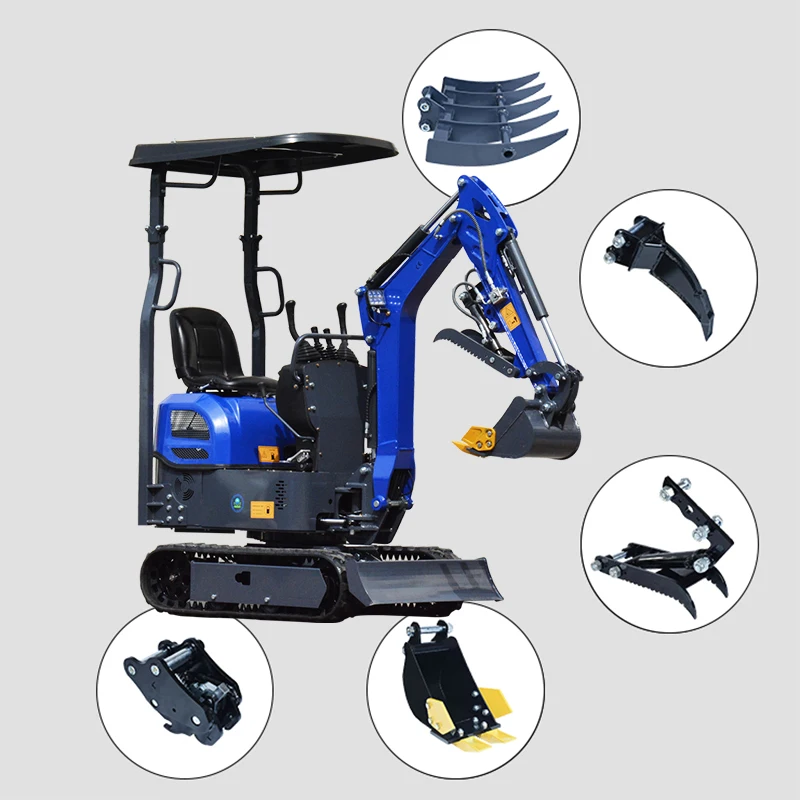 حفار صغير مخصص لآلات تحريك الأرض، حقيبة زاحفة صغيرة، حفارة هيدروليكية صغيرة متعددة الوظائف