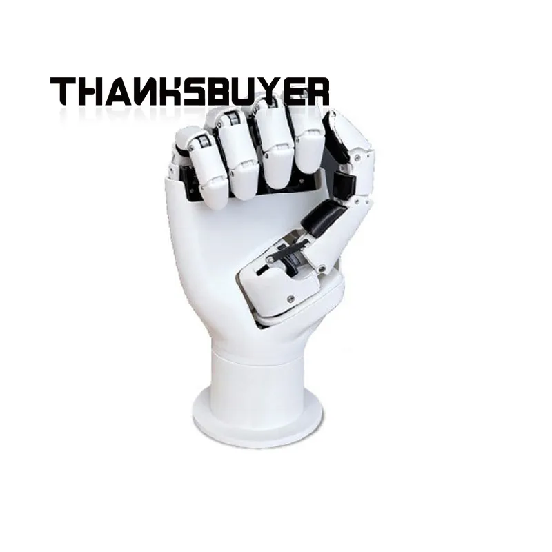 LA01 CyberHand 6DOF Intelligent Bionic Robot Hand, Open‑Source Mechanical Hand 5V Power Supply for Education Research (Left Hand