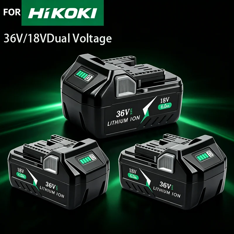 

For Hitachi 18V 6.0Ah Replacement Lithium ion Battery,Universal Hitachi Power Tools BSL1860 BCL1815 EBM1830 DSL18DSAL BSL1815X