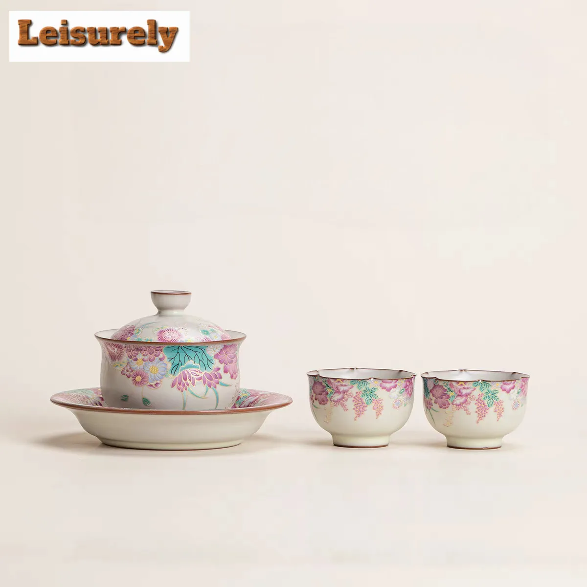 

Lard Jelly Ru Kiln Маленький садовый чайный сервиз Полный набор Традиционный набор для чайной церемонии Набор чайников и чайных чашек Китайский чайный сервиз Ремесло