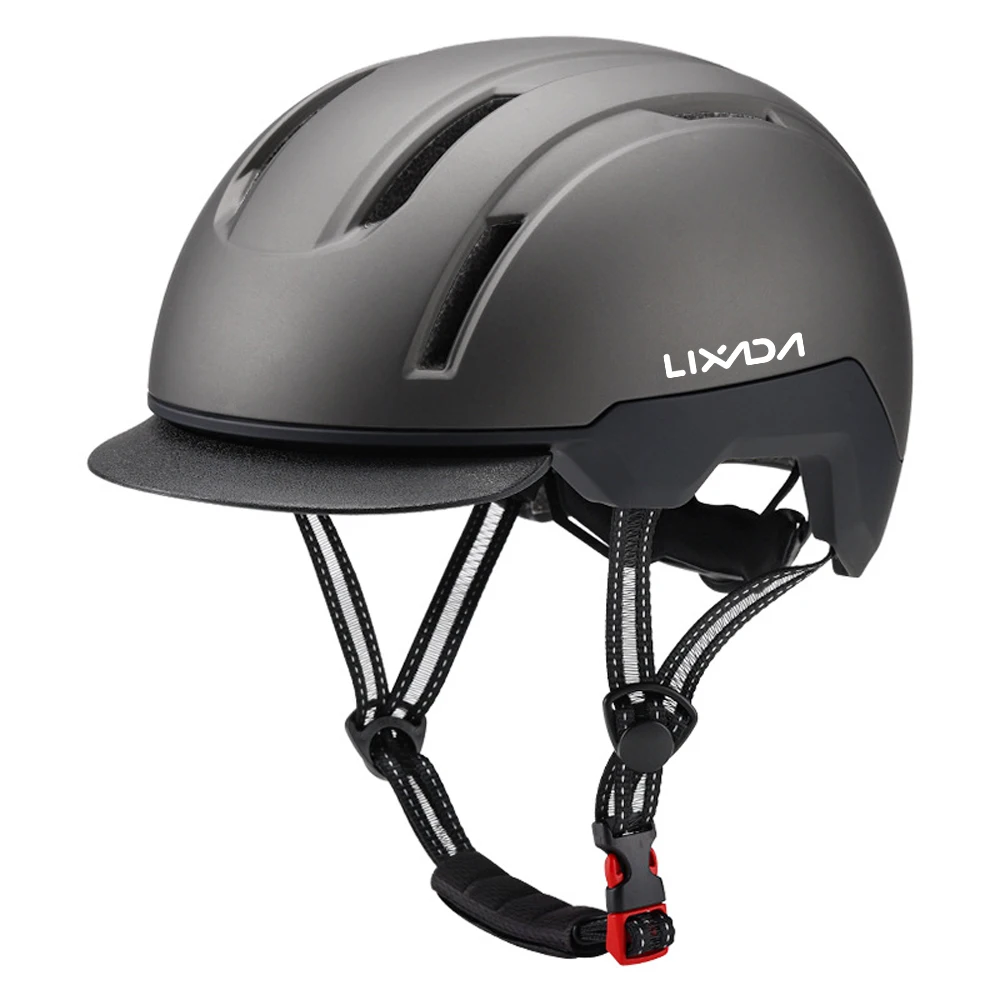 LIXADA Breathable Shockproof Bicycle Helmet 12 Ventilation Holes Hard Shell Bike Helmet Adults Black Men\'s Cycling Helmet