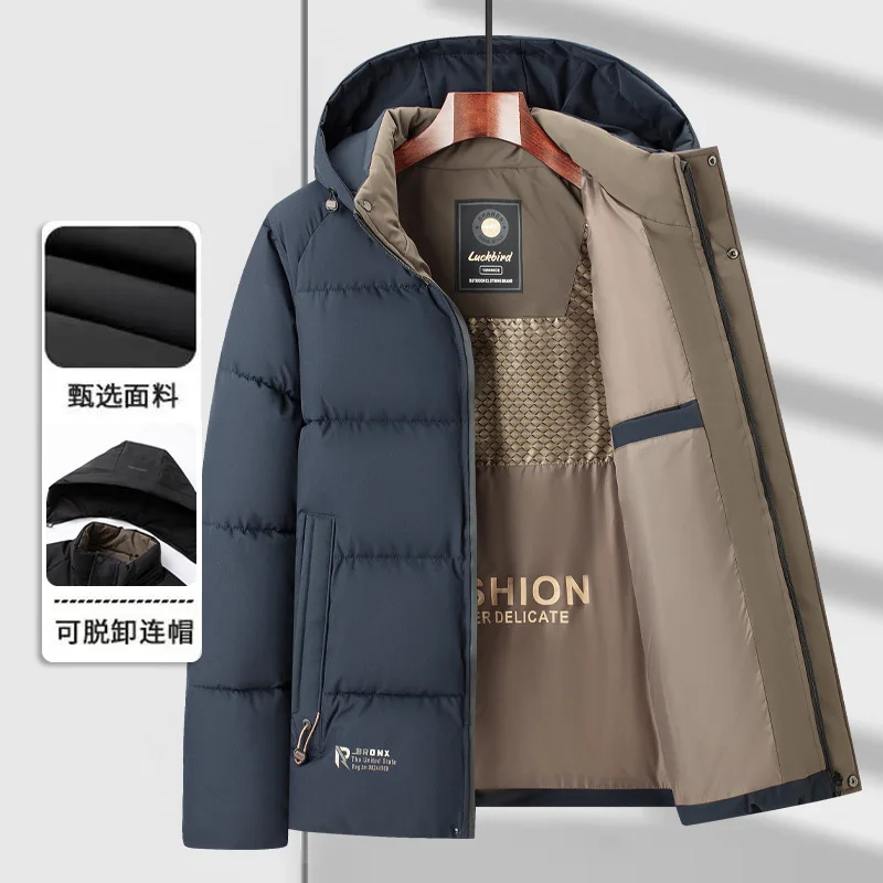 

Outdoor Sports Thickened Cotton Jacket Top Men's Winter Warm Cotton Jacket for Men's Casual Business Trendy Casual Warm Jacket