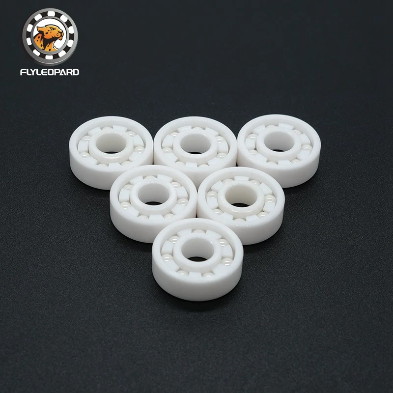 5PCS 608 CE 8x22x7mm Full Ceramic Bearing Skate Stroller Bearing ABEC-9 ZrO2 Material 608CE All Zirconia Ceramic Ball Bearings
