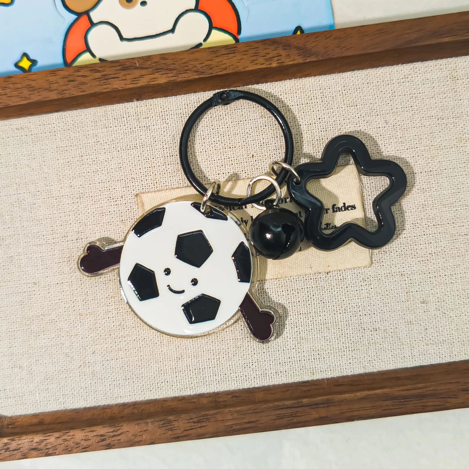 Cartoon Acrylic Badminton Keychain Backpack Hanging Pendant Sports Club Football Keyring Souvenirs Tennis Baseball Accessories
