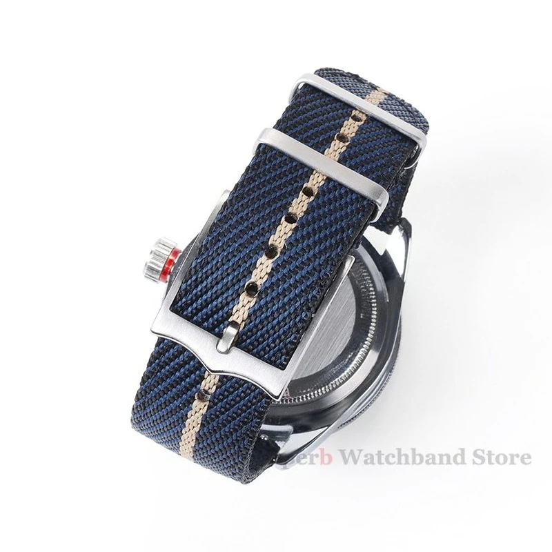 Нейлоновый ремешок для часов Tudor для Omega, тканый холщовый тканевый ремешок для Seiko, мужской военный спортивный быстросъемный браслет 20 22 мм