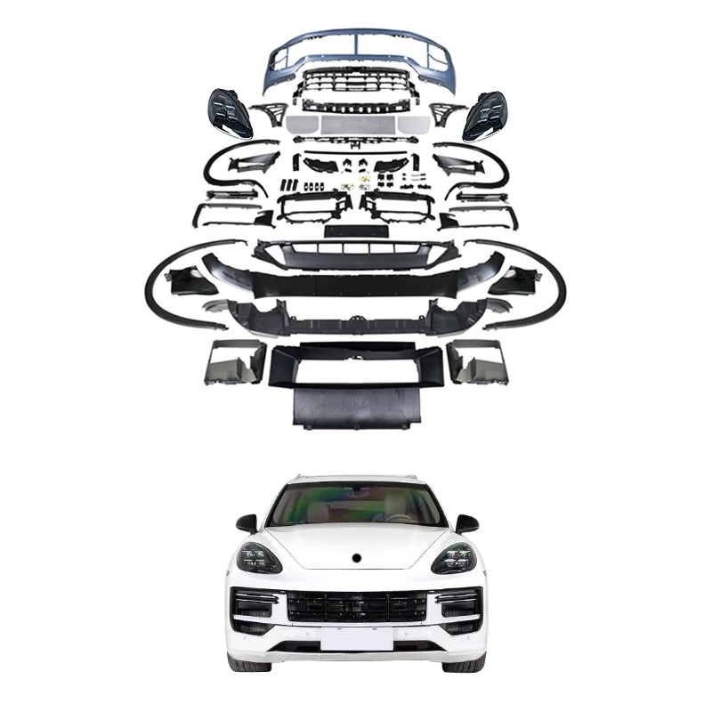Classic Car Restomod Body Kits2011-2014 Car Upgrade 2024 GTS New Condition Encircled Front Bumper Mesh Wheel Brow Headlights Mod