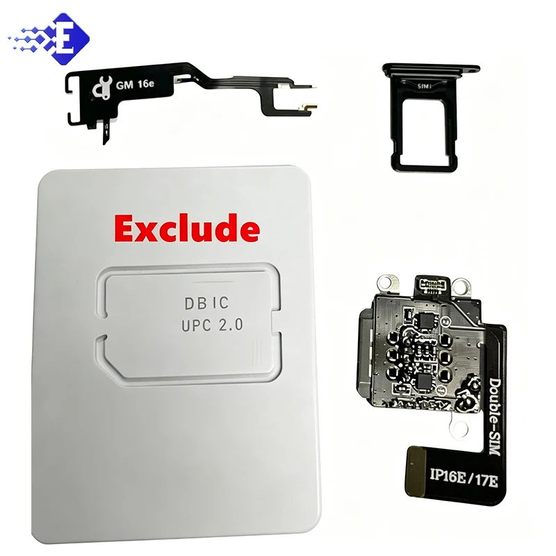 R-sim20pro Complete Modification Kit For Iphone 16 17 Esim Version Include Main Board Flex Cable Sim Tray Convert Dual Nano Sim