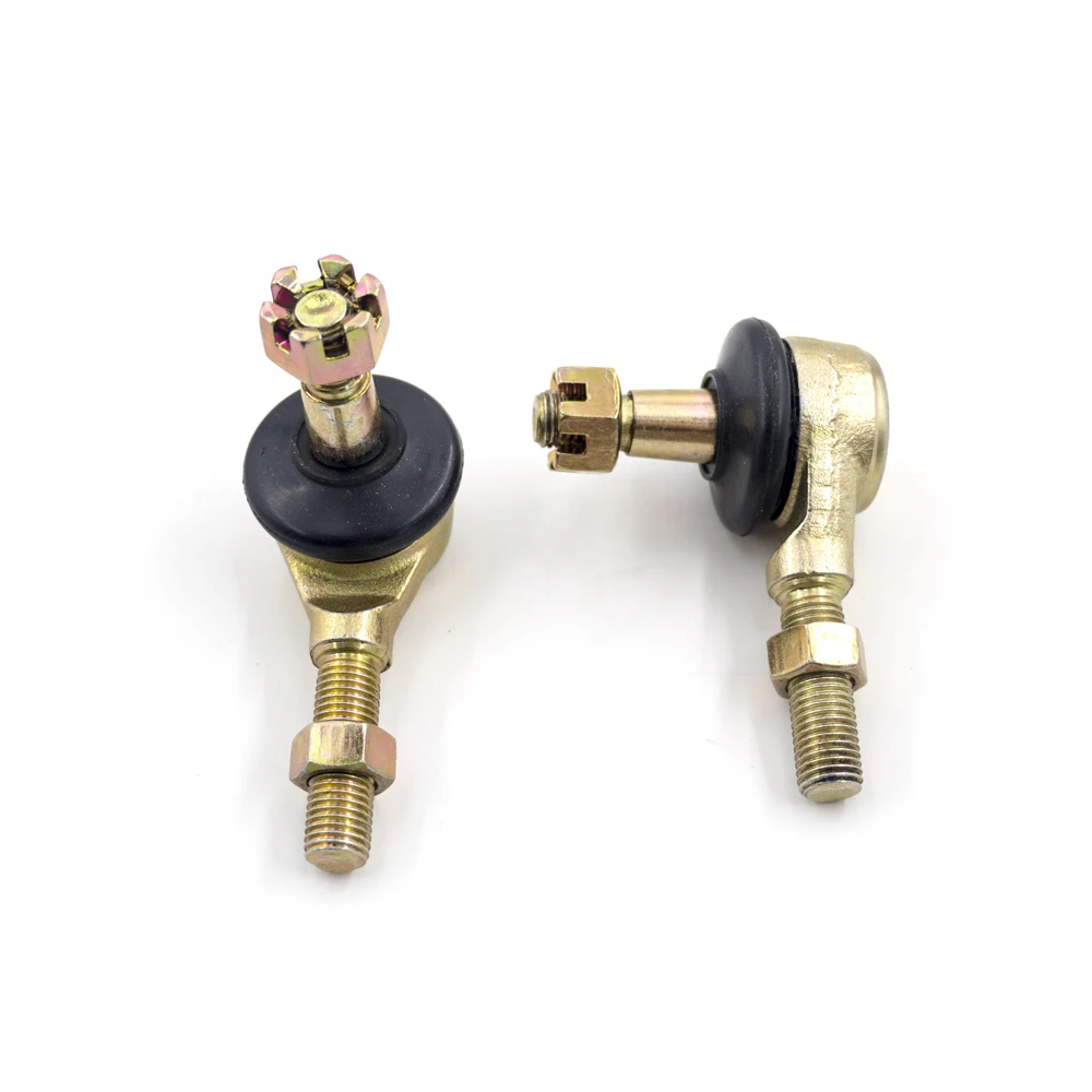 1 Pair M10-M10 Tie Rod End Kit Ball Joint For YAMAHA RAPTOR 350 YFM350 04-09 For 70cc 90cc 110cc 125cc 150cc 200cc 250cc ATV