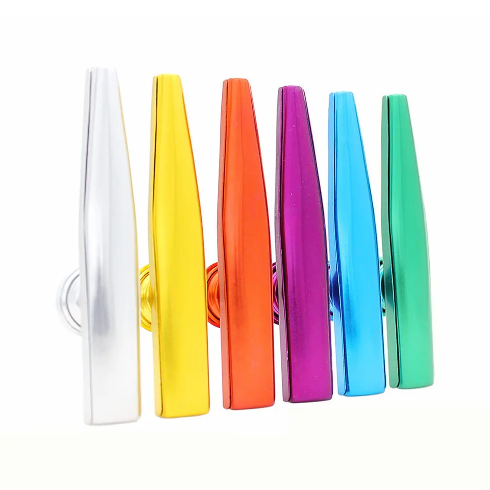 Lightweight Metal Aluminum Alloy Kazoo For Beginner Flute Instrument Music Lovers Woodwind Instrument Simple Design Portable