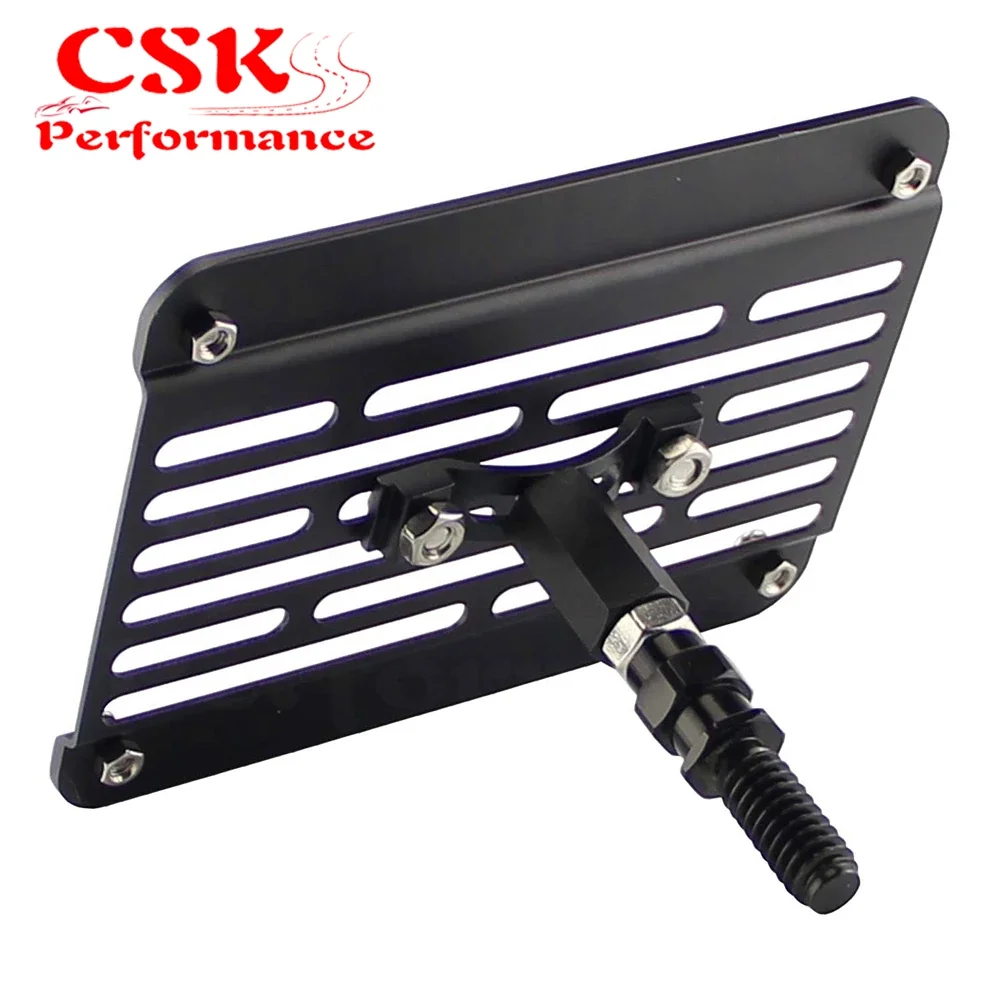 Bumper Tow Hook License Plate Relocator Bracket Fits For BMW E90 E91 3 Series 325i M38 06-13 Black