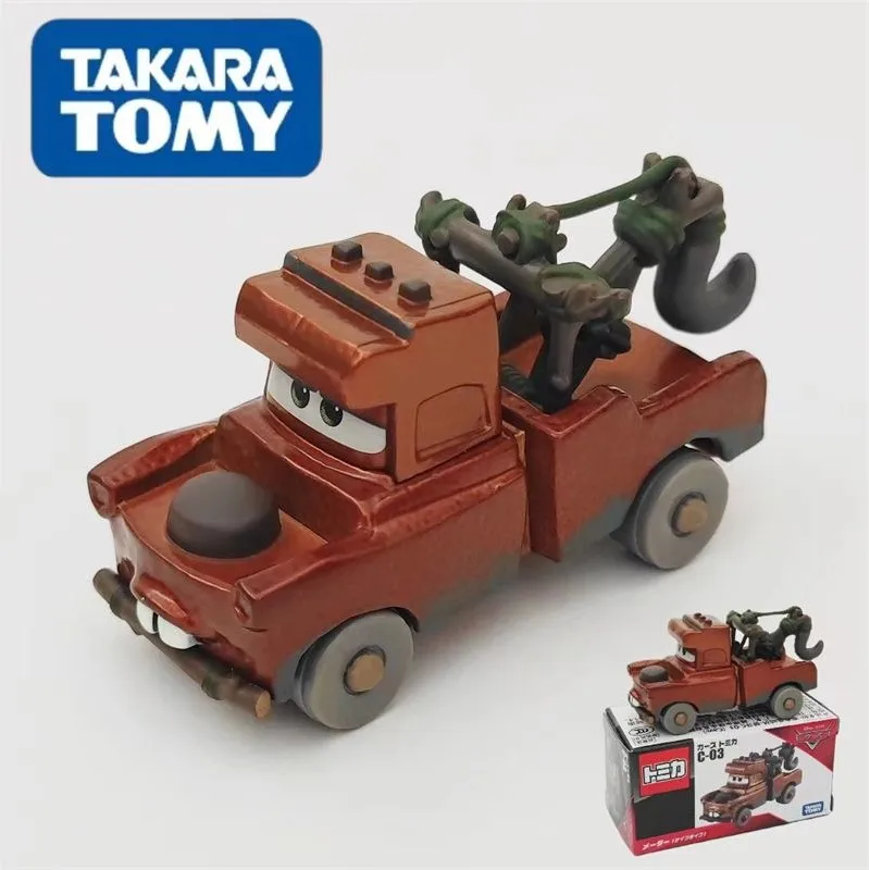 Takara Tomy Disney Pixar Cars Tomica C-03 Mater (Cave Type) Hot Pop Toys Motor Vehicle Diecast Metal Model Holiday birthday gift