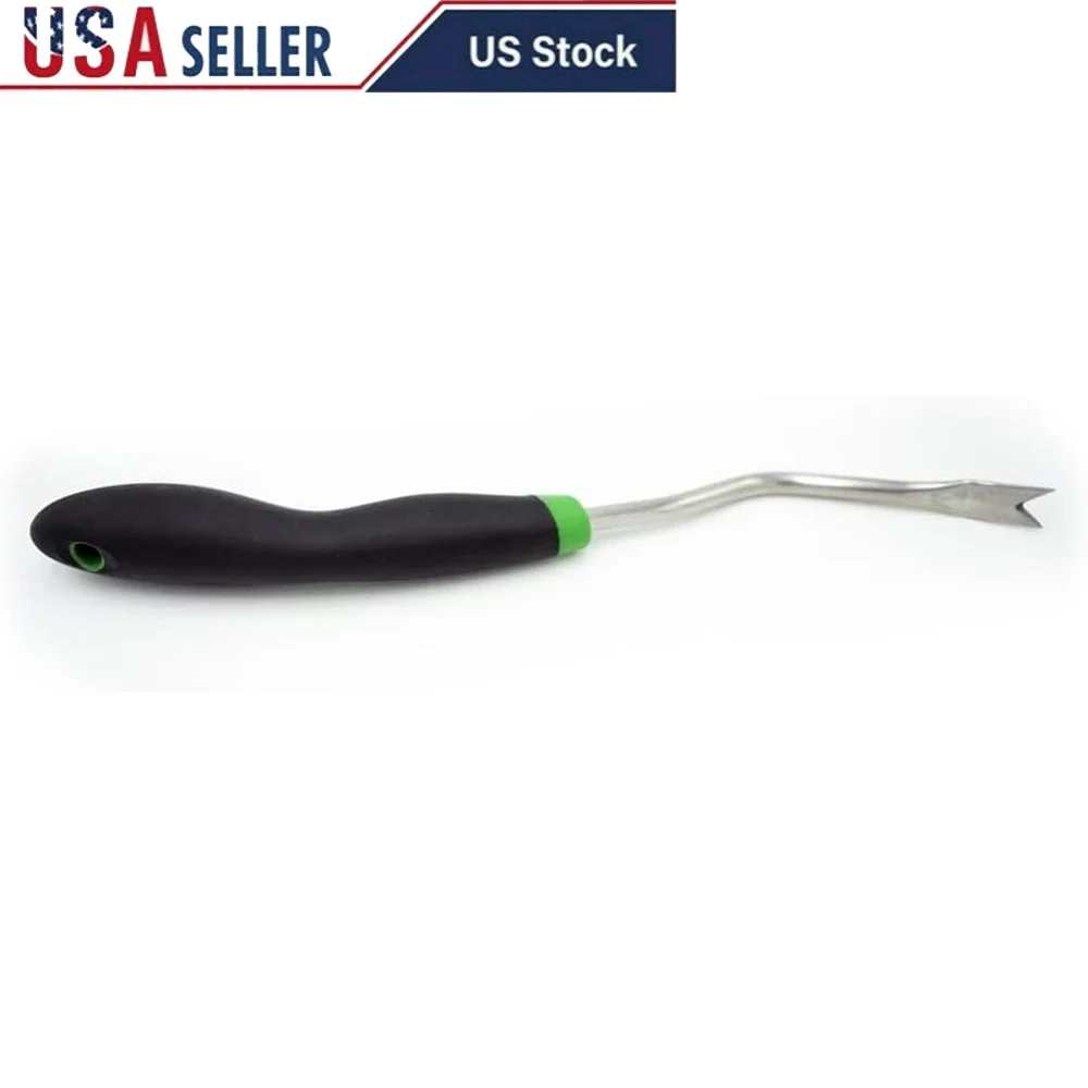 

Heavy Duty Weed Popper Tool Thistles Dandelions Durable Aluminum Construction Cushioned Grips Long Handle Gardening Equipment
