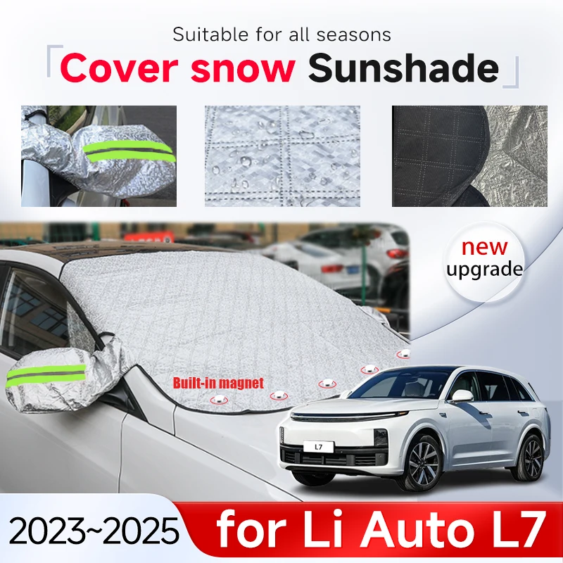 

Cover Snow Sunshade for Lixiang Li Auto L7 Accessories 2023 2024 2025 Windshield Antifreeze Cover Sun Protection Heat Insulation