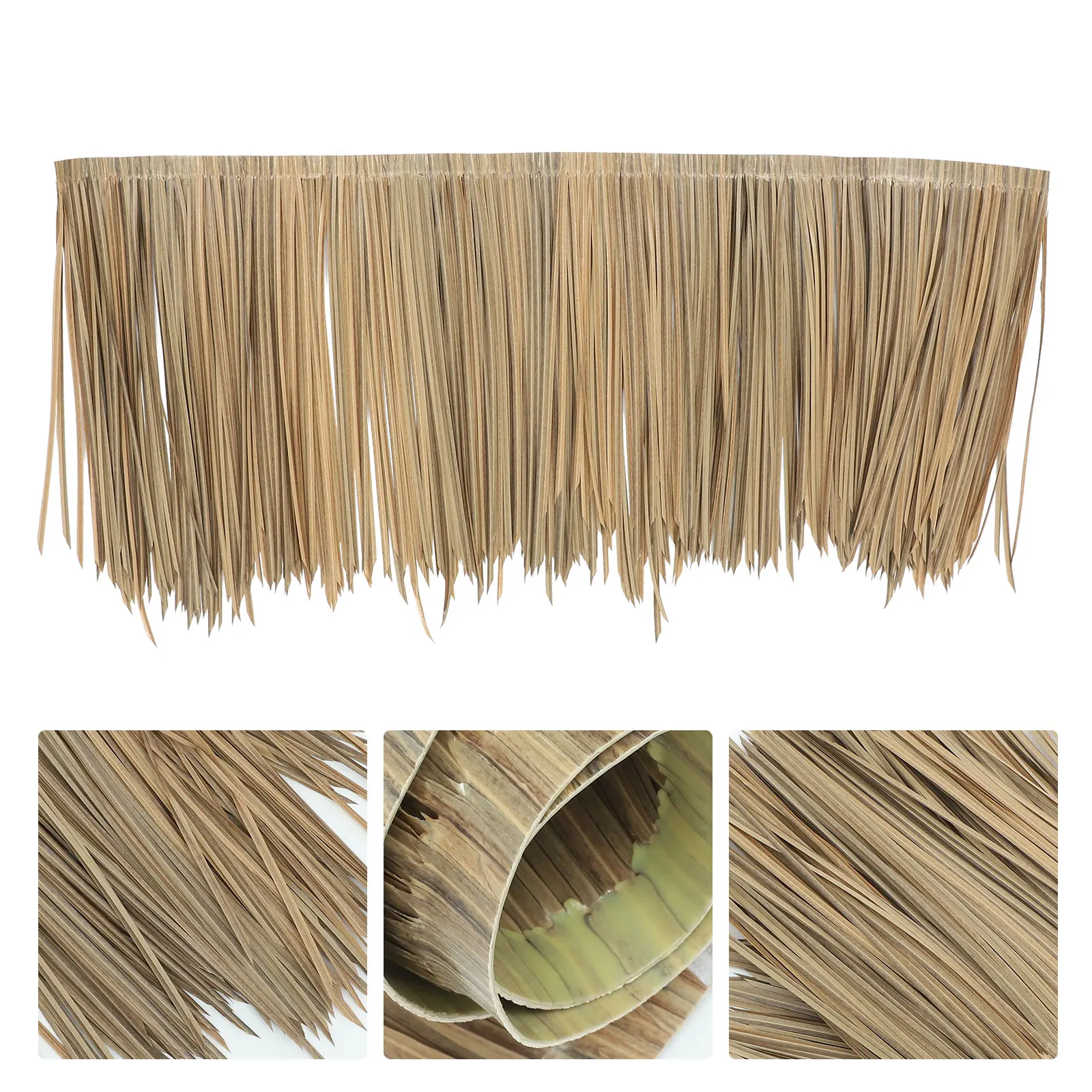 Piastrella simulata di paglia artificiale, decorazione per tetto paesaggistico, decorazione in paglia, plastica