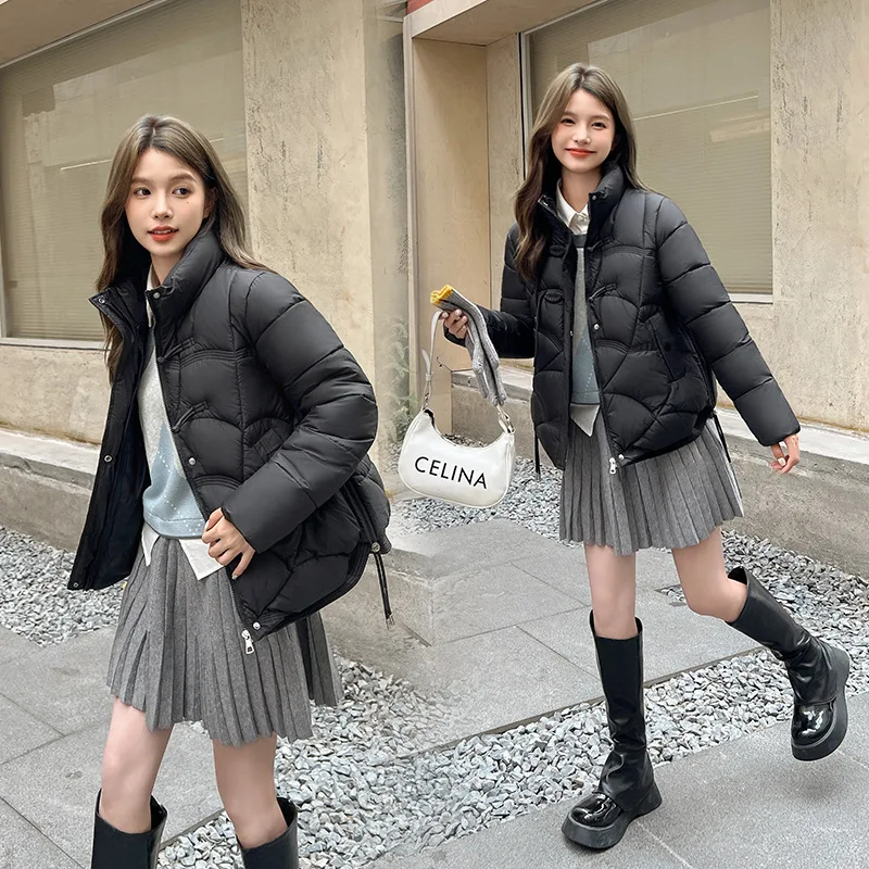 

Warm Cotton-padded Jacket Female Parkas 2025 Winter New Down Coat Women Parkas Short Thick Bread Outwear Korean Windbreaker Tops