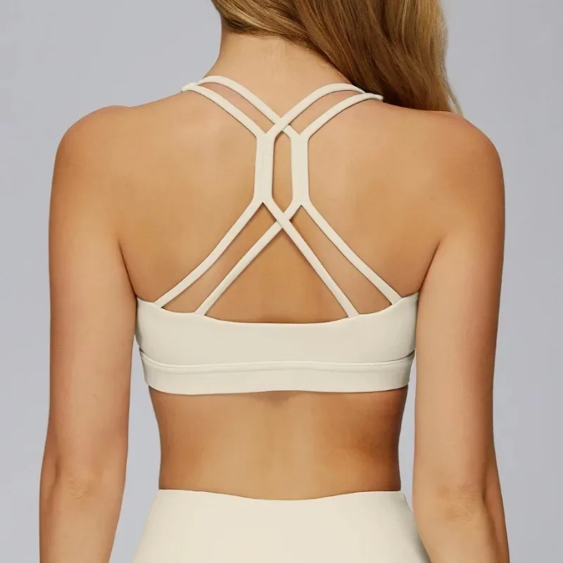 

Women's Cloud Feel Yoga Bra Intersection Hollow Out Beautiful Back Tight Sports Bra Running Fitness Top