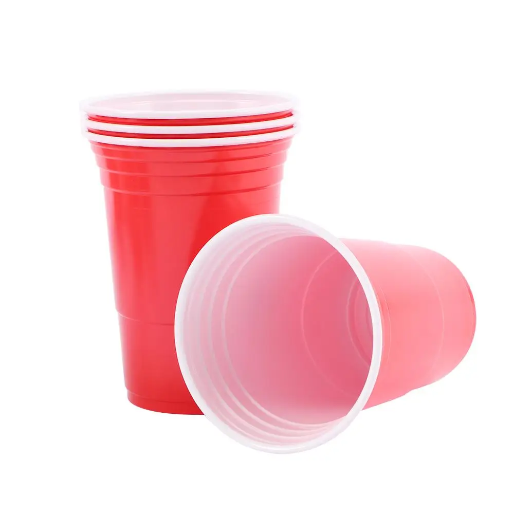 50Pcs/Set 450ml Drinking Beer Pong Houseware Games Restaurant Party Supplies Juice Cup Plastic Cup Household