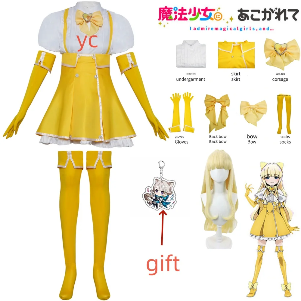 

Anime Gushing over Magical Girls Cos Tenkawa Kaoruko Cosplay Costume Wig for Women Girl Magia Sulfu Cos Halloween Costumes