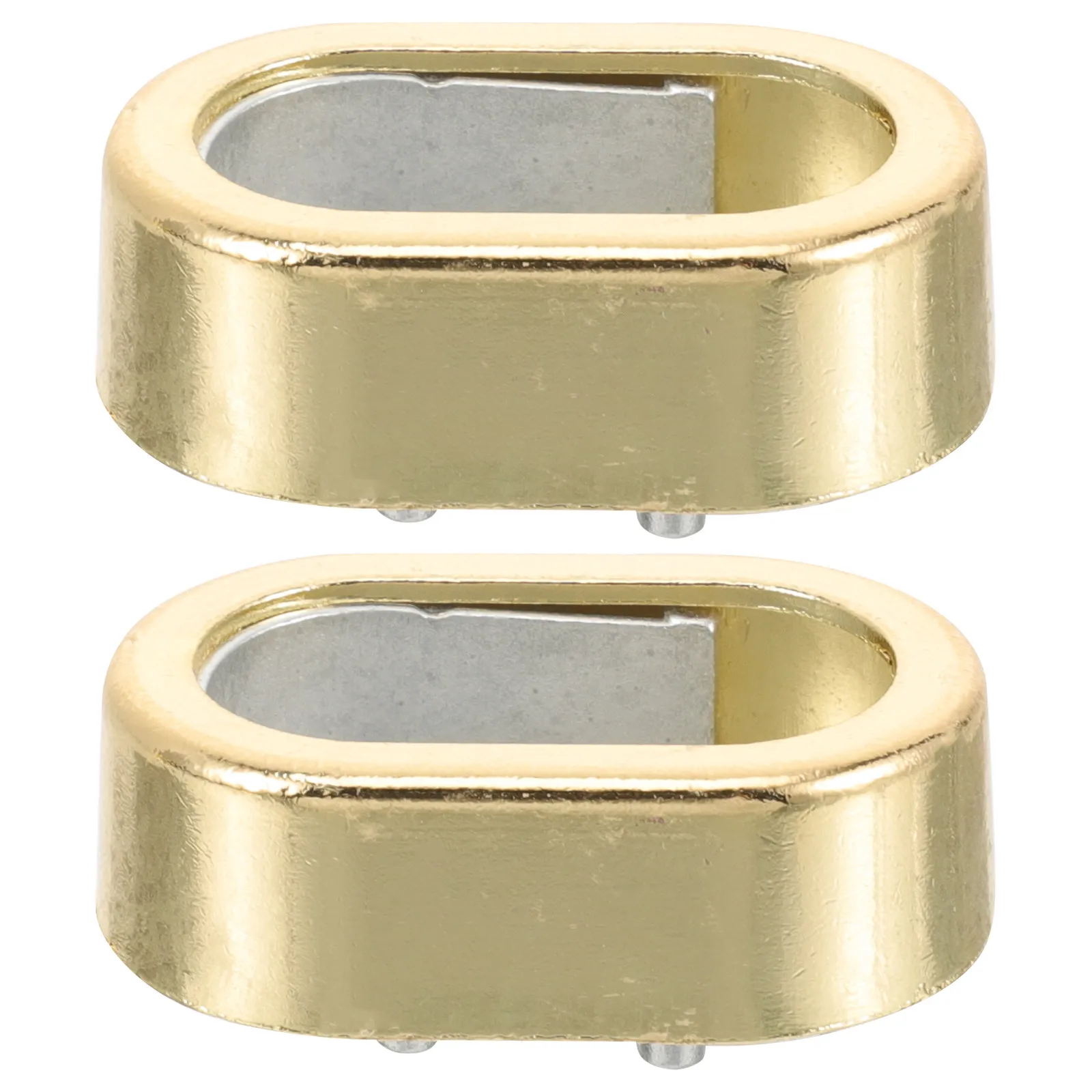 2Pcs Zinc Alloy Closet Rod Bracket Heavy Duty No-Drill Wall Mount Clothes Bar Support for Pants Ties Shirts Closet Rod Holder