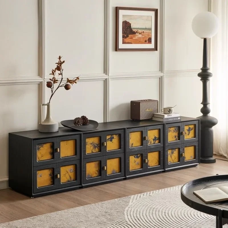 Medieval module combination TV cabinet