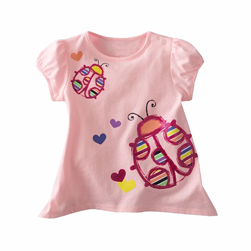 Girl T Shirt Summer Toddler Clothes Short-sleeve Cartoon Baby Tees Tops Children Clothing Cotton Kids T-shirts for Girls