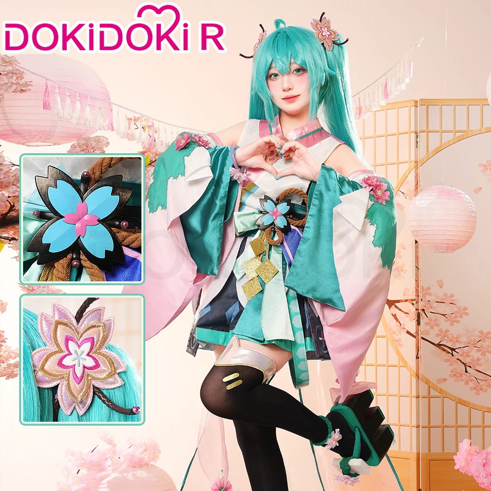 IN STOCK MIKUU Cosplay Costume Game Cosplay DokiDoki-R Onmyoji Mikku Cosplay Women Cute Pink Costume Kimono Dress Mikuu Cosplay