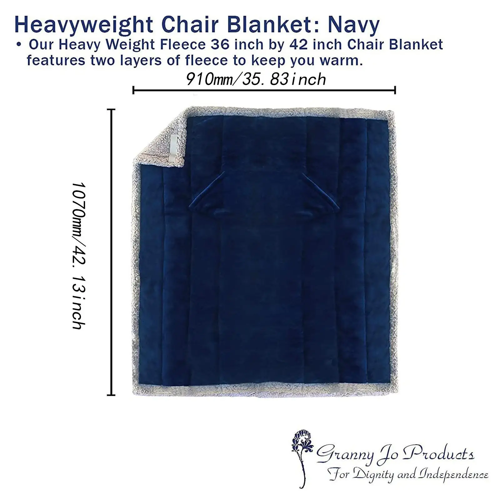 Lightweight Blanket for Adults with Pocket Warm Fleece Lap Pad Wheel Chair Accessories Comfortable Travel Essential
