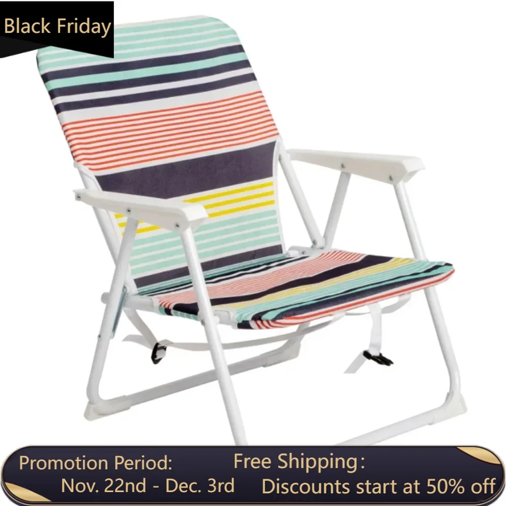 Color: Beach Chair, Oxford Cloth, White Iron Frame, Small Size: 56*60*63cm, 100kg Steel Frame, Light Weight, Strong and Stable.