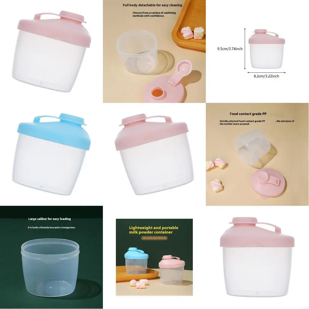 

Safe Lid Sealing Formula Dispenser Case Box Prevents Spillage When Travelling L8RB