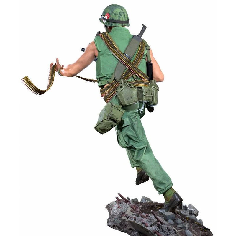 1/35 Scale gift Resin Figure Model Kit modeling US Army Gunner in Charge Miniature Toy Figure Unassembled Unpainted Diorama DIY