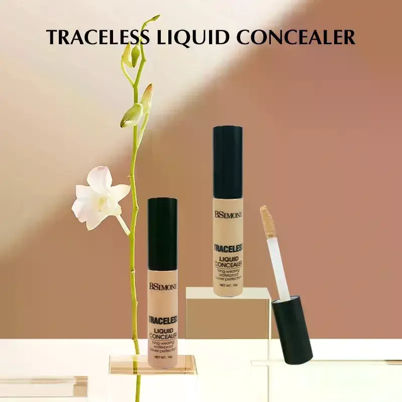 BSIMONE リキッドコンシーラー - 軽量ダークサークル・シミ・毛穴を最小限に抑えるクリーミーなコンシーラー、ナチュラルな仕上がり