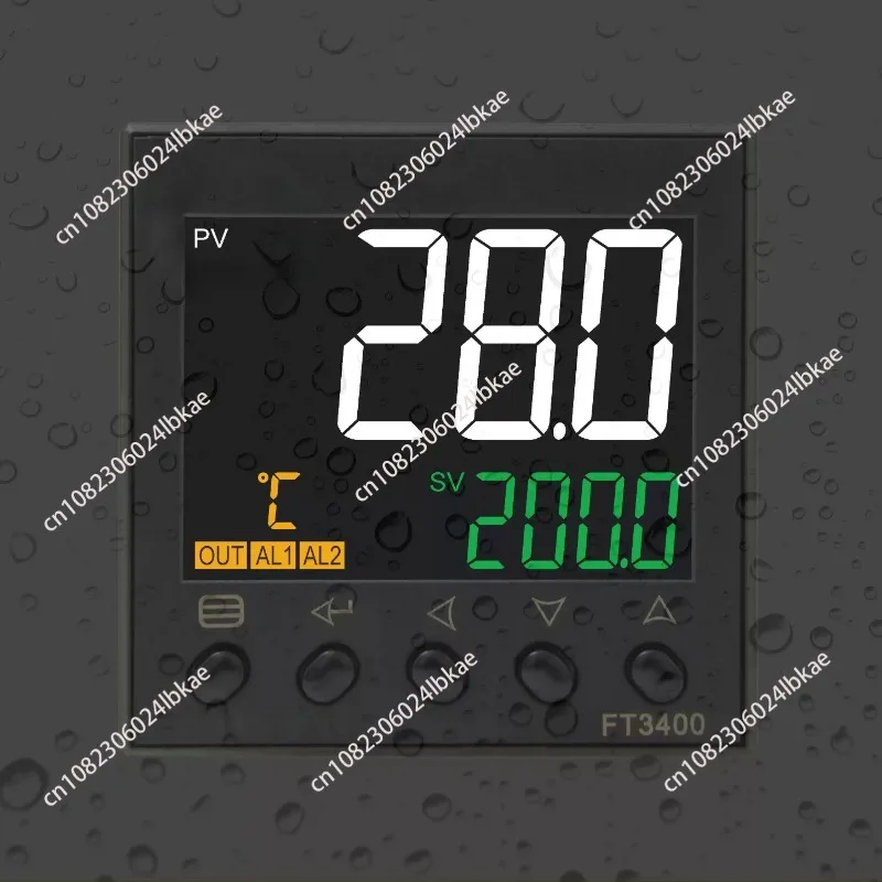 temperature controller K-type Pt100 temperature controlle FT3403 LCD large white font display economy