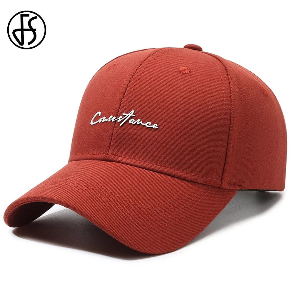 FS Stylish Small Letter Orange Baseball Cap For Men Luxury Brand Women Trucker Caps Winter Outdoor Sports Golf Hat Casquette