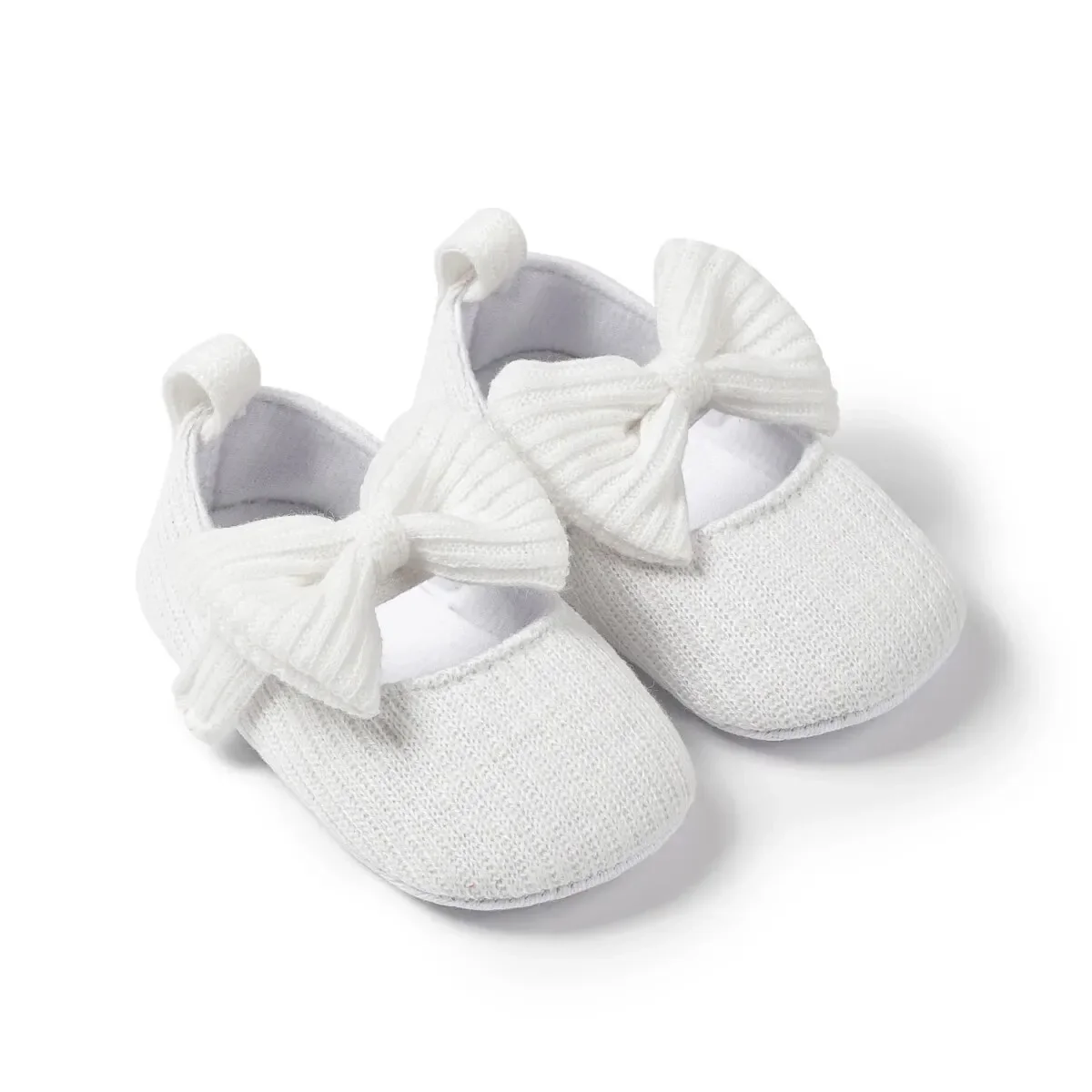 Meckior Spring Autumn Cotton Sole Baby Girl Shoes Newborn Toddler Bow Love First Walkers Anti-slip Baby Casual Shoes Moccasins