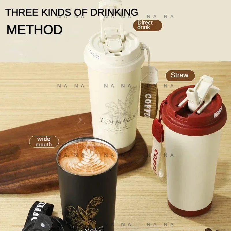 500ML high appearance 316 stainless steel cup Mercedes-Benz car double drink thermos coffee lover cup water bottle