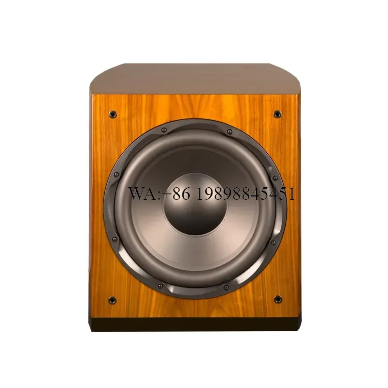 WMWMNU AVplay MP-1800 HiFi Class 12 Inch Solid Wood Active Subwoofer 50-200W/6ohm for 5.1/7.1 Home Theater Audio
