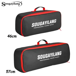 Sougayilang Fishing Rod Bag 46cm/57cm Large Capacity 100b Portable Waterproof Oxford Cloth Fishing Tackle Bags Outdoor Fishing