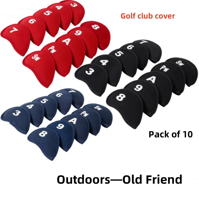 

New 10 Pcs Golf Club Head Covers lron Putter Head CoverPutter Headcover Set Outdoor Sport Golf Accessoires