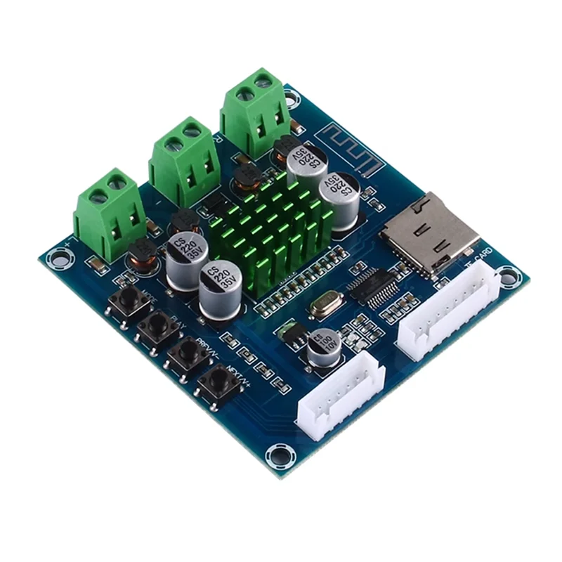 1pcs 30W*2 Dual-channel Blue.tooth Digital Power Amplifier Board Supports TF Card