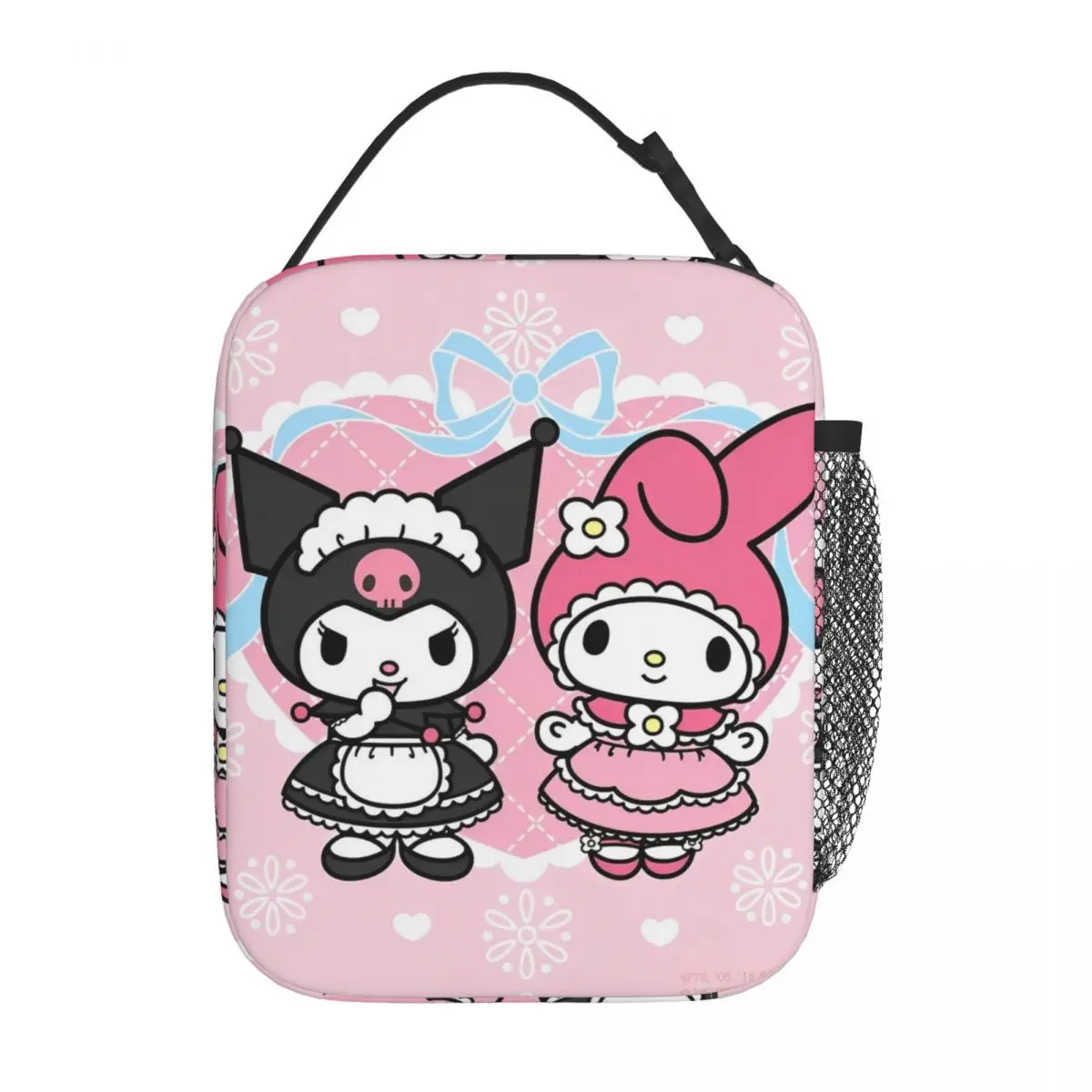 

My Melody And Kuromi Accessories Insulated Lunch Bag For School Office Cute Food Storage Bag Portable Thermal Cooler Lunch Boxes
