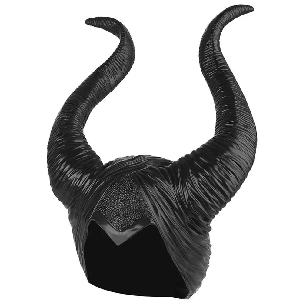 

Headpiece Costume Halloween Hat Black Queen Horns