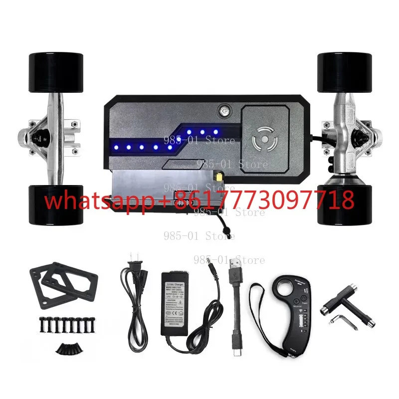 Single Dual Drive 4 Wheel Electric Skateboard Kit ESC Remote Control Complete Replacement Parts
