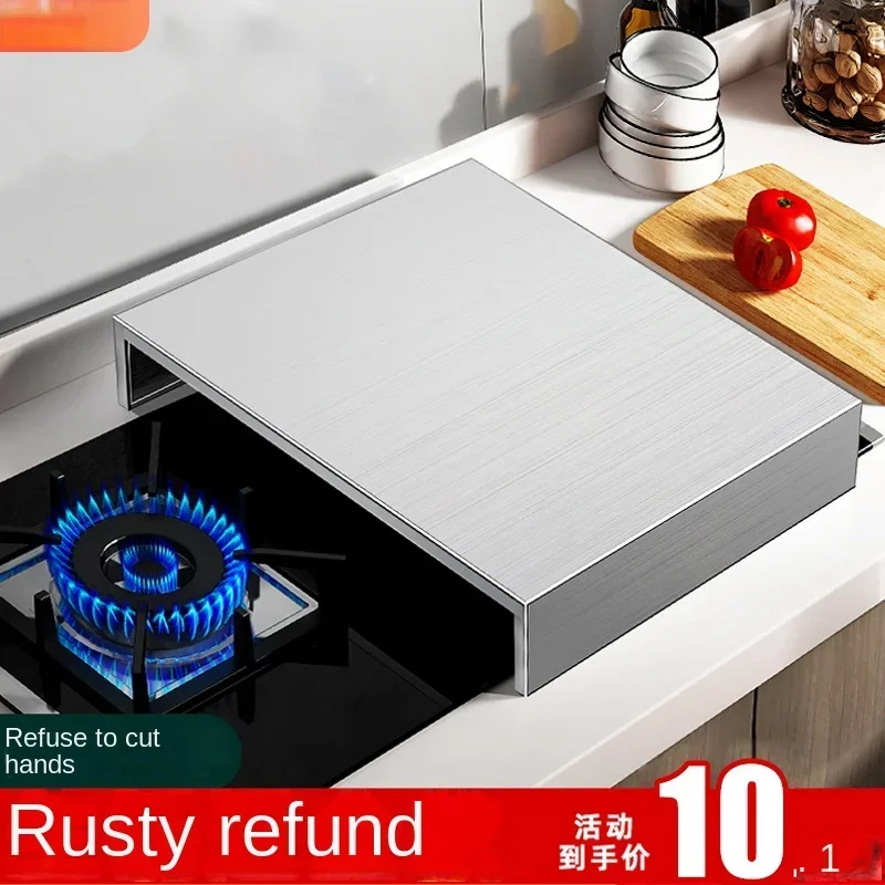 Stainless Steel Kitchen Gas Stove Cover Plate Overcover Induction Cooker Bracket Gas Stove Bracket Storage Rack