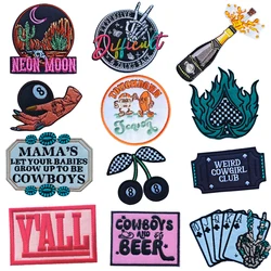 Emblem Clothing Accessories Badge Sticker Embroidered Embroidery Sticker Iron-on Patches