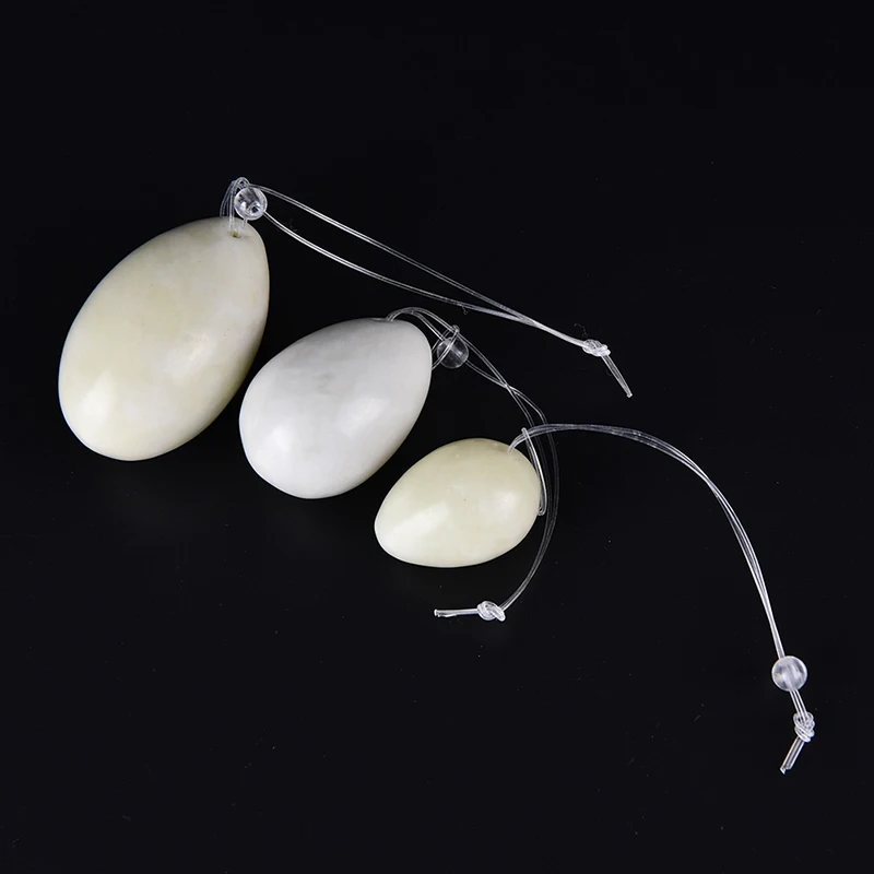 

Set of 3 Jade Eggs Women Pelvic Muscle Kegel Exercise Vaginal Tightening