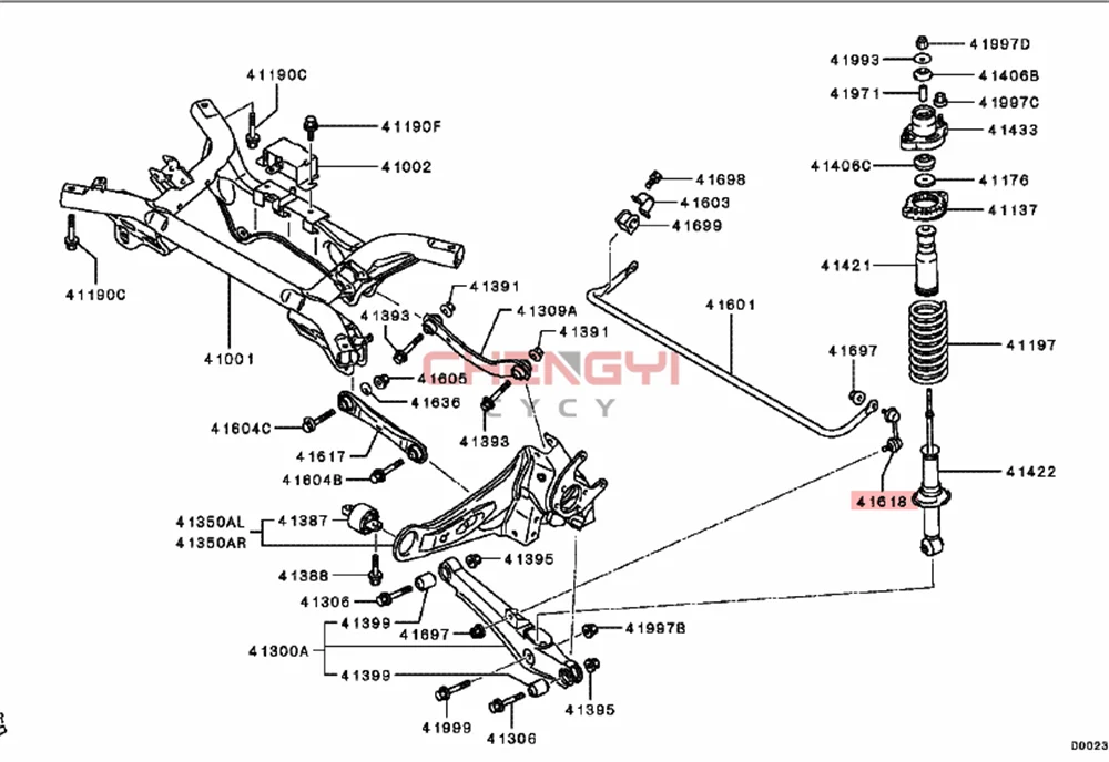 Rear Suspension Stabilizer Bar Link For Outlander GF7W GF8W ASX GA1W GA2W GA9W 4156A091