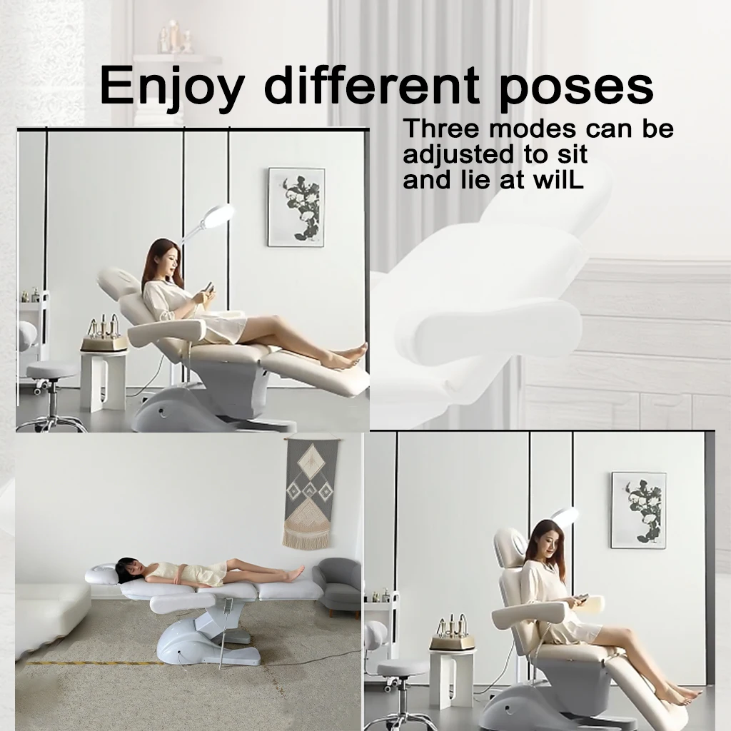 Electric Beauty Bed Ultralow Price 3 Motor Salon Furniture Extension Massage Table Spa Facial Lash Beauty Bed for Salon