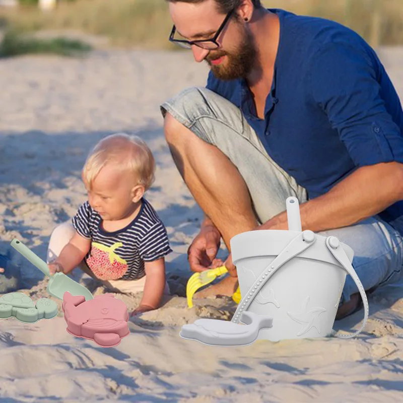 Letnie zabawki na plażę dla dzieci, miękki silikonowy zestaw do piaskowania, gra plażowa, dla dzieci, gra na plaży, piasek, narzędzia do zabawy