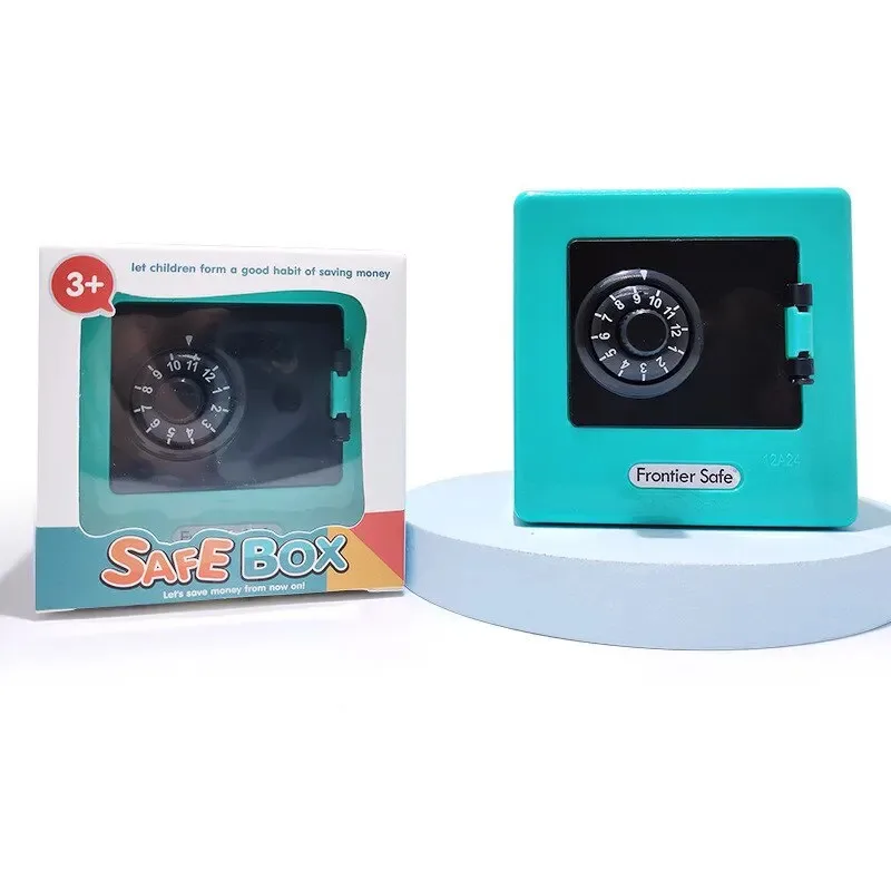 Cartoon Mini ATM Spaarpot Wachtwoord Roterende Kluis Automatische Borg Geld Munten Besparing Box Creatieve Kinderen Speelgoed Geschenkdoos