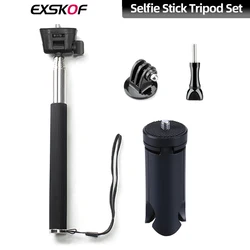 For GoPro Selfie Stick Desktop Tripod Screw Adapter Base Set For GoPro Hero 13 12 11 10 9 8 7 Insta360 X5 X4 X3 DJI Action 5 4 3